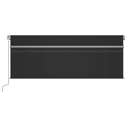 Tenda da Sole Retrattile Manuale con Parasole 4,5x3 m Antracite | homemem39