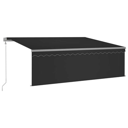 Tenda Automatica Parasole LED Sensore Vento 4,5x3 m Antracite