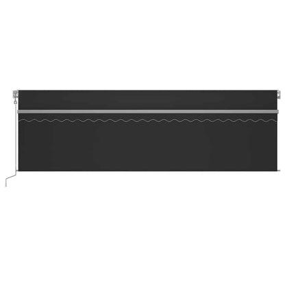 Tenda Sole Retrattile Automatica Parasole 5x3 m Antracite | homemem39
