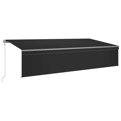 Tenda da Sole Retrattile Automatica con Parasole 6x3m Antracite | homemem39