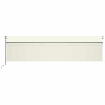 Tenda Automatica con Parasole LED e Sensore Vento 6x3 m Crema | homemem39