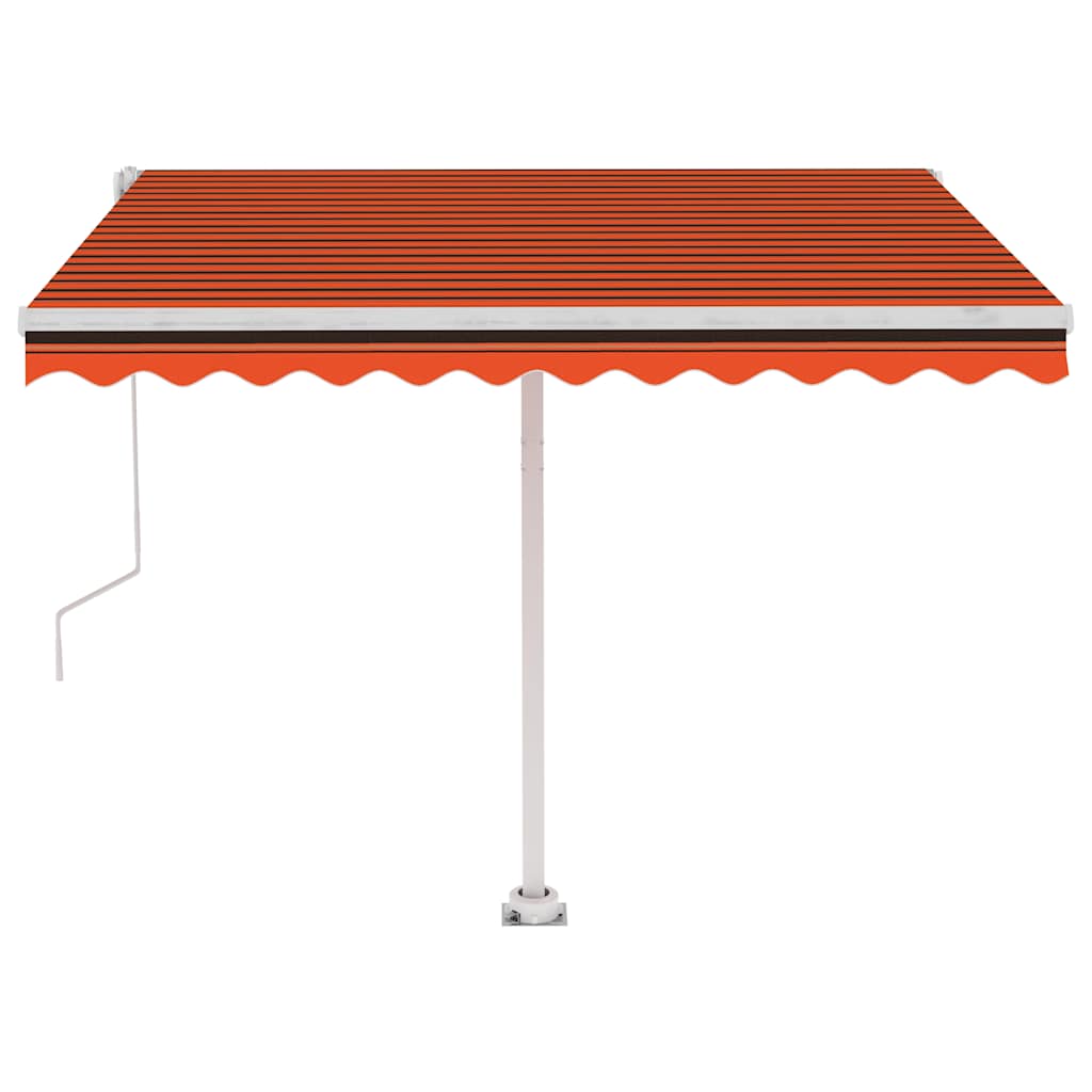 Tenda da Sole Automatica Autoportante 300x250cm Arancio Marrone - homemem39