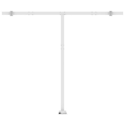 Tenda Automatica Sensore Vento e LED 350x250 cm Gialla Bianca