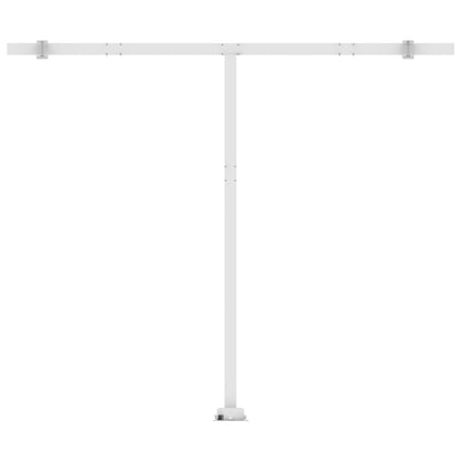 Tenda Automatica Sensore Vento e LED 350x250 cm Arancio Marrone