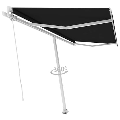 Tenda da Sole Manuale Autoportante 450x300 cm Antracite - homemem39