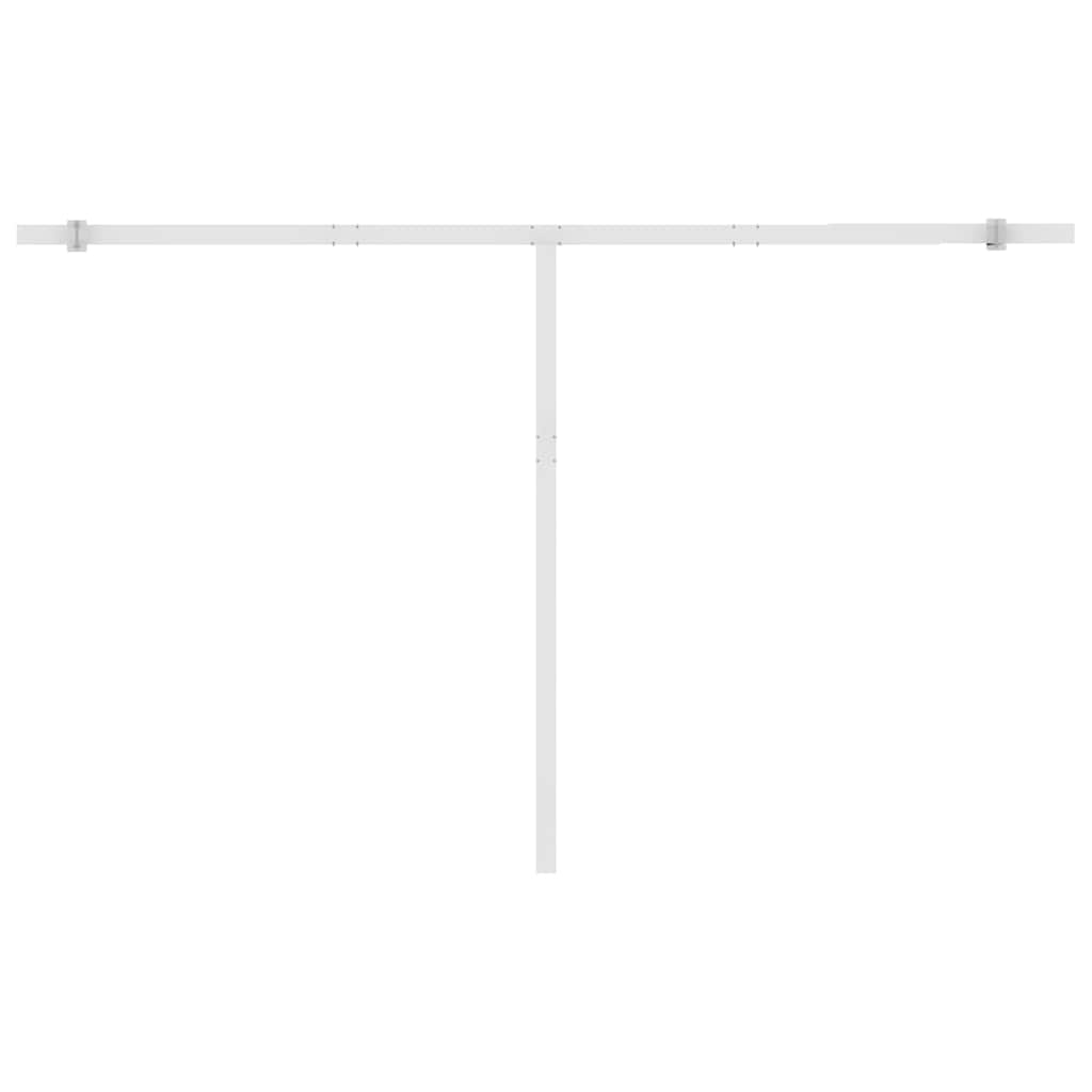 Tenda Retrattile Automatica con Palo 450x300 cm Arancio Marrone - homemem39