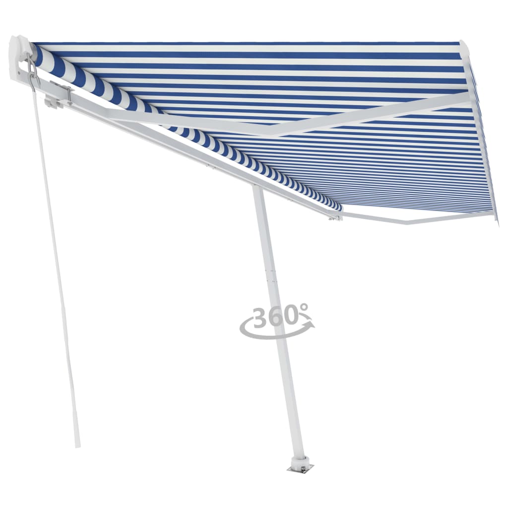 Tenda da Sole Manuale Autoportante 500x300 cm Crema - homemem39