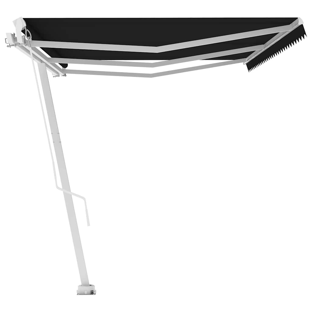 Tendone manuale 6 x 3 m Antracite 100% Poliestere | homemem39