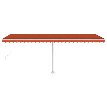 Tenda da Sole Autoportante Automatica 600x300cm Arancio Marrone - homemem39