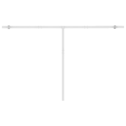 Tenda da Sole Autoportante Automatica 400x350 cm Gialla Bianca - homemem39