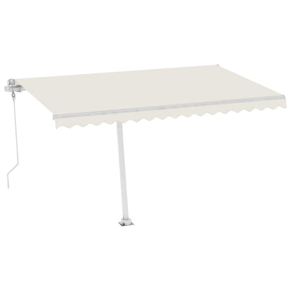 Tenda Automatica con Sensore Vento e LED 400x350 cm Crema