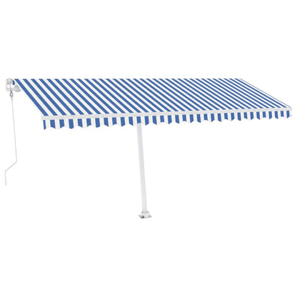 Tenda Retrattile Automatica con Palo 500x350 cm Arancio Marrone - homemem39