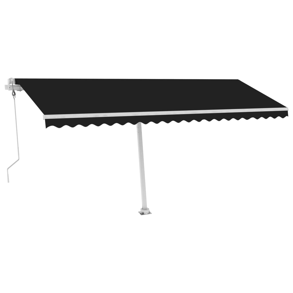 Tenda Automatica con Sensore Vento e LED 500x350 cm Antracite