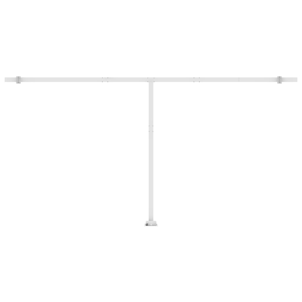 Tenda da Sole Autoportante Manuale 600x350 cm Blu Bianca - homemem39