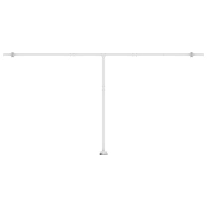 Tenda da Sole Autoportante Manuale 600x350 cm Gialla Bianca - homemem39