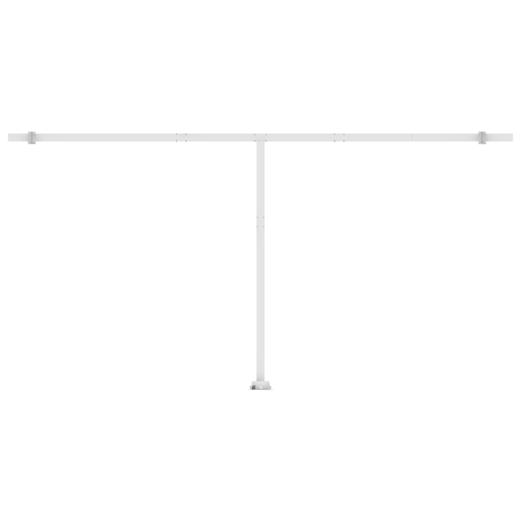 Tenda da Sole Autoportante Automatica 600x350 cm Gialla Bianca - homemem39