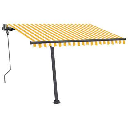 Tenda da Sole Autoportante Automatica 300x250 cm Gialla Bianca