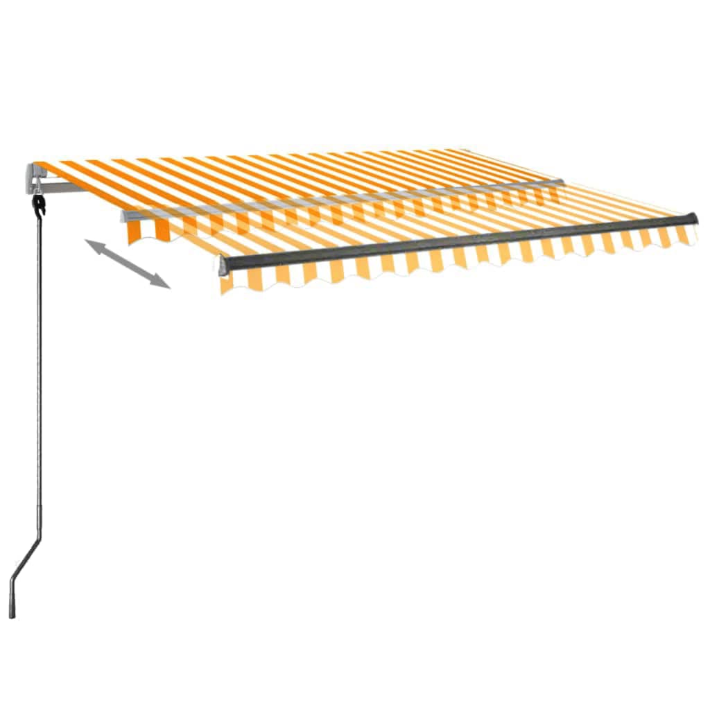 Tenda da Sole Autoportante Automatica 300x250 cm Gialla Bianca