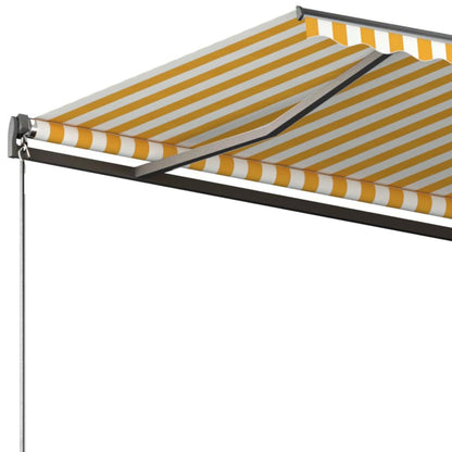 Tenda da Sole Autoportante Automatica 300x250 cm Gialla Bianca