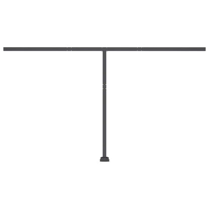 Tenda da Sole Retrattile Manuale e LED 400x300cm Gialla Bianca - homemem39