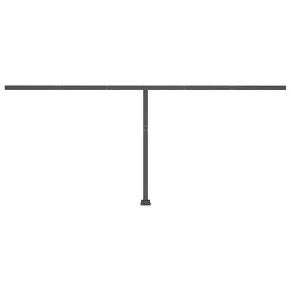 Tenda da Sole Retrattile Manuale con LED 500x300 cm Crema