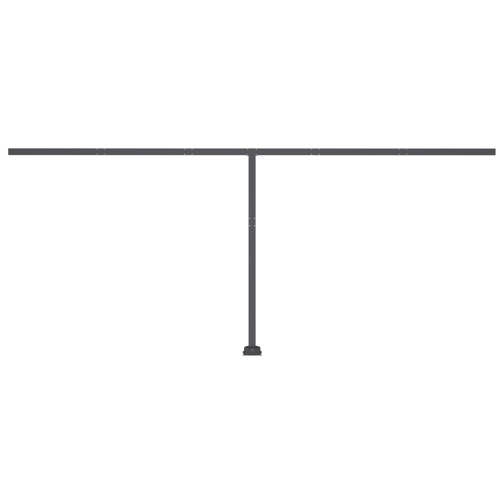 Tenda Retrattile Automatica 500x300 cm Arancione Marrone - homemem39