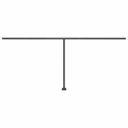 Tenda Automatica con Sensore Vento e LED 500x300 cm Blu Bianca - homemem39