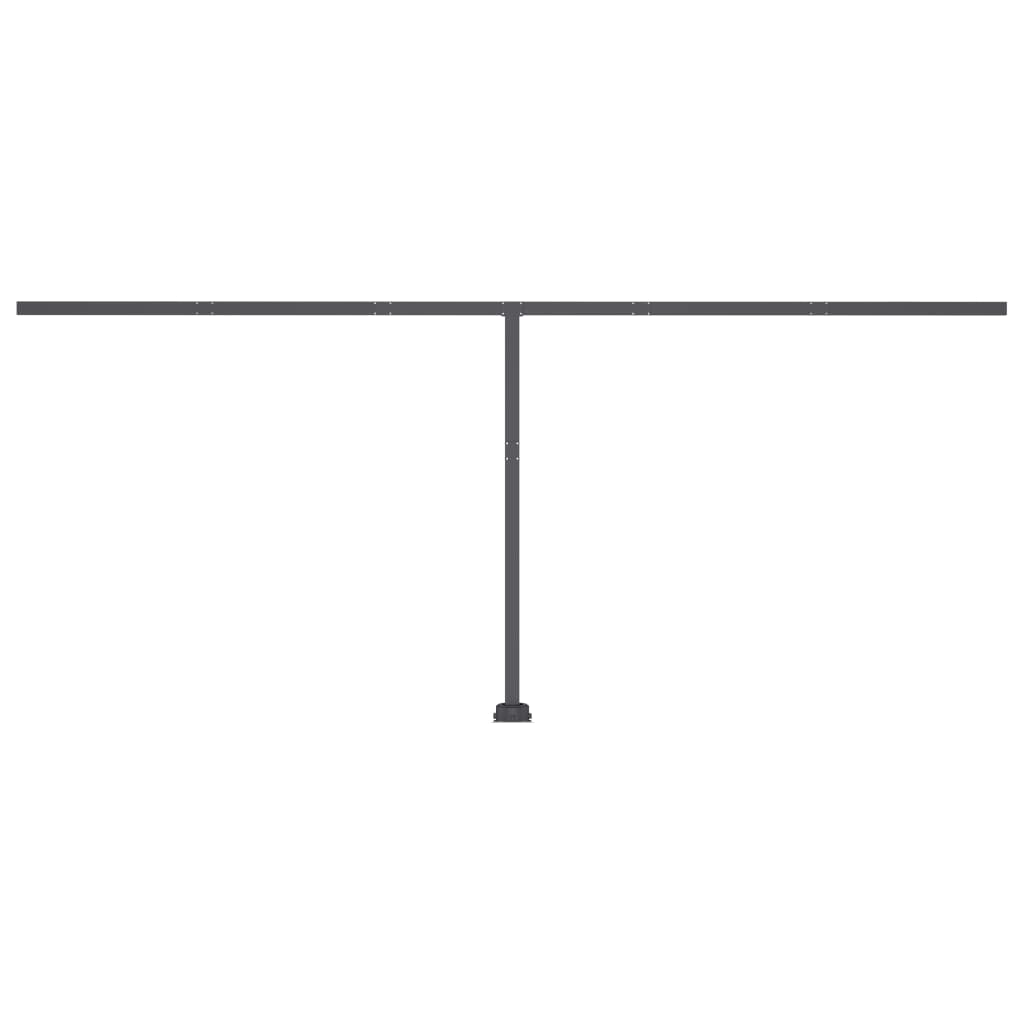 Tenda da Sole Autoportante Automatica 600x300 cm Gialla Bianca - homemem39