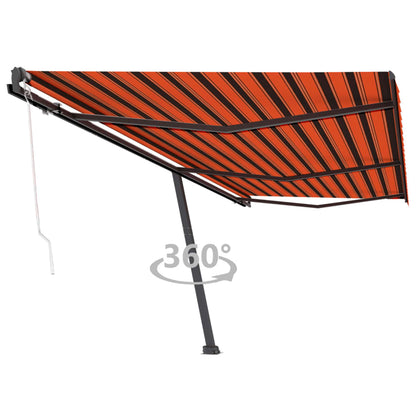 Tenda da Sole Autoportante Automatica 600x300cm Arancio Marrone