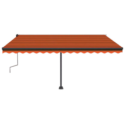 Tenda da Sole Autoportante Manuale 400x350 cm Arancione Marrone