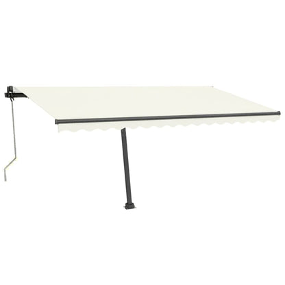 Tenda Automatica con Sensore Vento e LED 400x350 cm Crema - homemem39