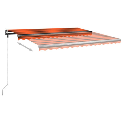 Tenda da Sole Autoportante Manuale 450x350cm Arancione Marrone