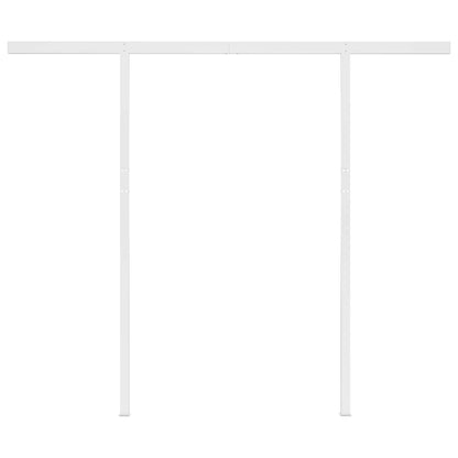 Tenda da Sole Retrattile Manuale con Pali 3,5x2,5m Antracite - homemem39