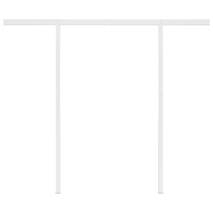 Tenda da Sole Retrattile Automatica Pali 3,5x2,5 m Blu e Bianca - homemem39