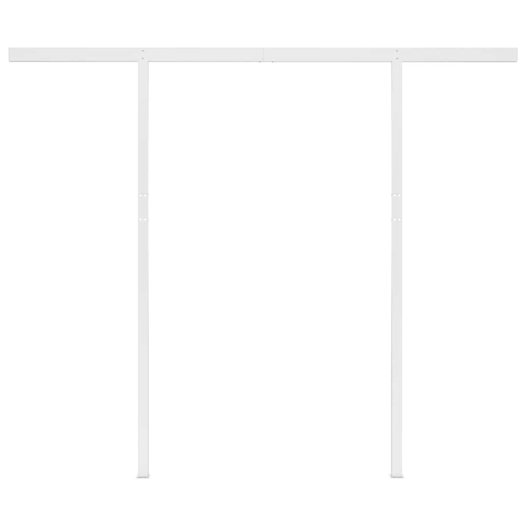 Tenda da Sole Retrattile Automatica con Pali 3,5x2,5m Antracite - homemem39