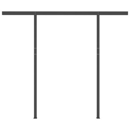 Tenda da Sole Retrattile Automatica Pali 3,5x2,5m Gialla Bianca - homemem39