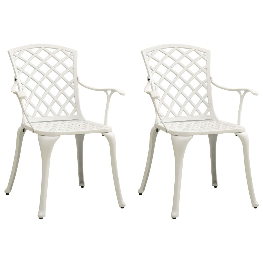 Set da Bistrot 3 pz in Alluminio Pressofuso Bianco | homemem39