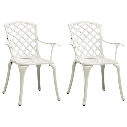 Set da Bistrot 3 pz in Alluminio Pressofuso Bianco | homemem39