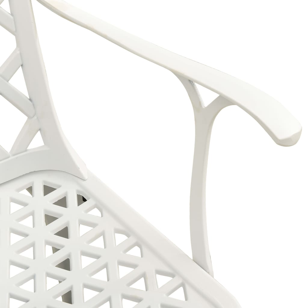 Set da Bistrot 3 pz in Alluminio Pressofuso Bianco | homemem39