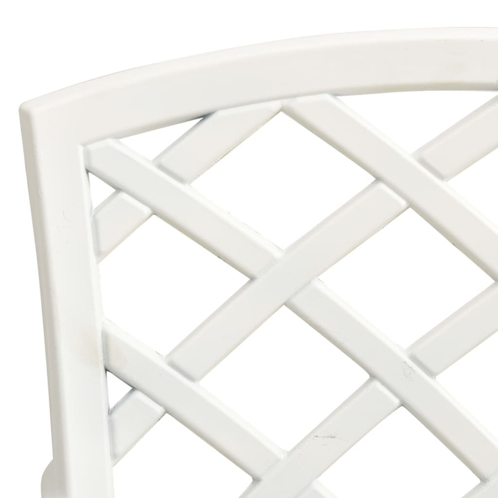 Set da Bistrot 3 pz in Alluminio Pressofuso Bianco | homemem39