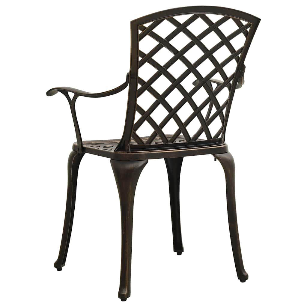 Set da Bistrot 3 pz in Alluminio Pressofuso Bronzo | homemem39