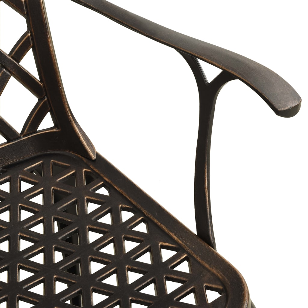 Set da Bistrot 3 pz in Alluminio Pressofuso Bronzo | homemem39
