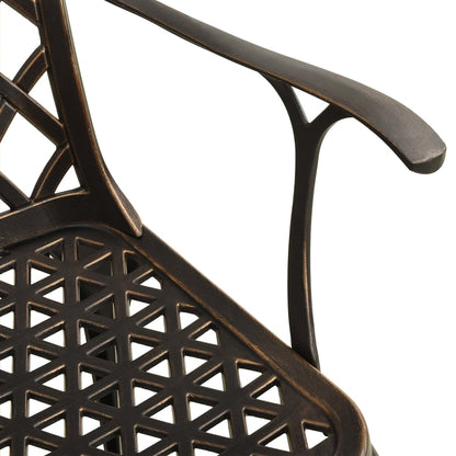 Set da Bistrot 3 pz in Alluminio Pressofuso Bronzo | homemem39