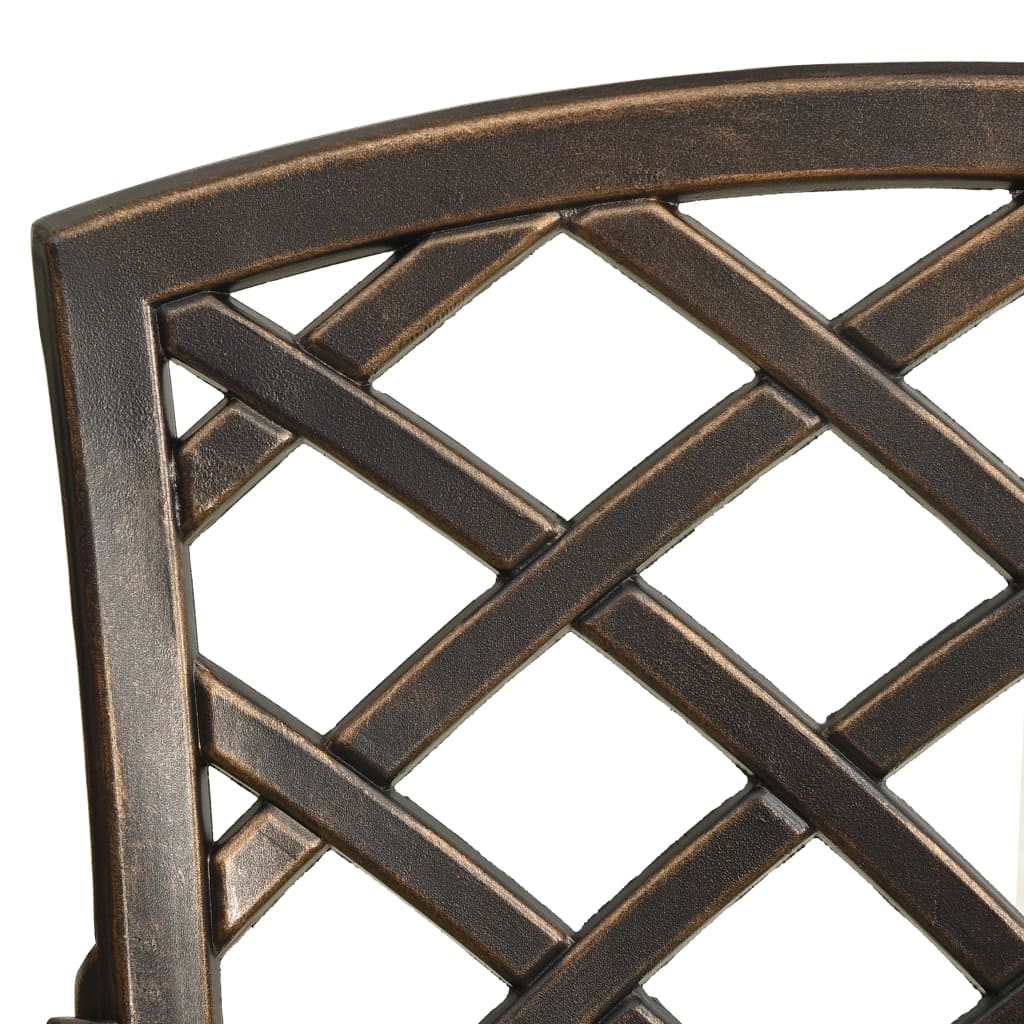 Set da Bistrot 3 pz in Alluminio Pressofuso Bronzo | homemem39
