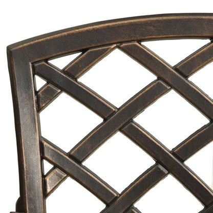 Set da Bistrot 3 pz in Alluminio Pressofuso Bronzo | homemem39