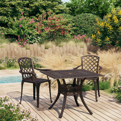 Set da Bistrot 3 pz in Alluminio Pressofuso Bronzo | homemem39