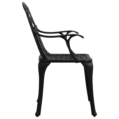 Set da Bistrot 3 pz in Alluminio Pressofuso Nero | homemem39