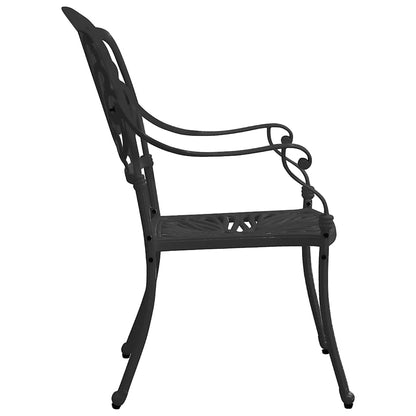 Set da Bistrot 3 pz in Alluminio Pressofuso Nero | homemem39
