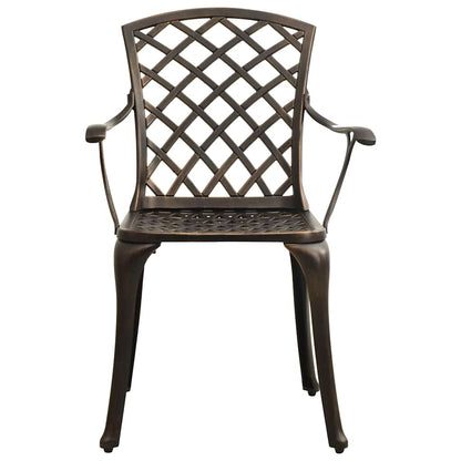 Set da Bistrot 5 pz in Alluminio Pressofuso Bronzo | homemem39