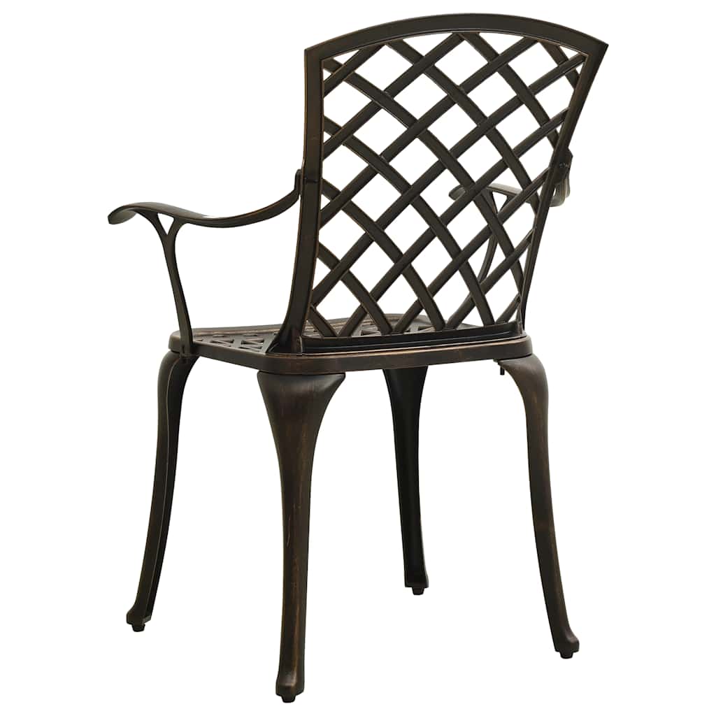 Set da Bistrot 5 pz in Alluminio Pressofuso Bronzo | homemem39